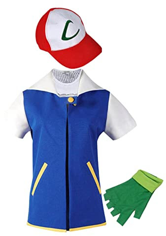Tubaxing Cosplay Kostüm Blaue Jacke + Handschuhe + Hut Halloween Karneval Outfit