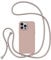 ZTOFERA Crossbody Lanyard Case for iPhone 13 Pro Max, Liquid Silicone Protective Phone Case with Strap Adjustable Neck Cord Necklace Soft Cover for iPhone 13 Pro Max, Pink