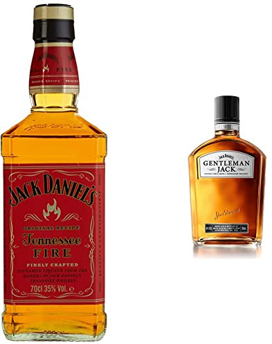 Jack Daniel's Gentleman Jack 70 cl + Fire Whiskey, 70 cl