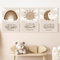 3 Poster Baby 30x40 Islamische Bilder Kinder Boho Beige Wandposter Regenbogen Wandbilder Babyzimmer Sonne Wandposter Kinderzimmer Mond Wolken Bilderwand Leinwand ohne Rahmen