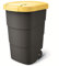 Keden Wheeler 95L Wheelie Rubbish Bin Trash Can With Wheels And Lid Large Universal Garbage Trash Outdoor Plastic (Black/yellow)