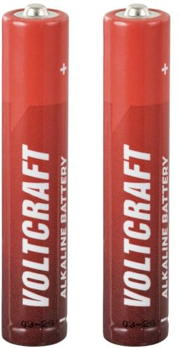 VOLTCRAFT LR8 Mini (AAAA) batteria Mini (AAAA), manganese alcalino, 1,5 V, 500 mAh, 2 pezzi.
