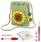 ENCHOL Beginner Crochet Kit, Sunflower Phone Bag Crochet Kit, Complete Crochet Kits for Starters Adults with Step-by-Step Video Tutorials for DIY Craft Creations