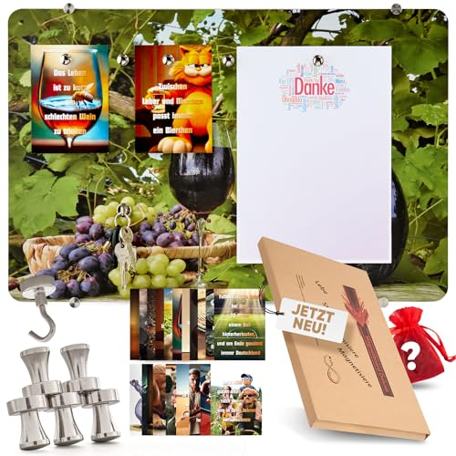 Sabine NEU Magnettafel Männer [leicht montierbar] Pinnwand magnetisch - perfekt für Küche & Büro - Geschenke für Männer Geschenke Magnetpinnwand Papa Opa