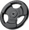 PhysKcal 20kg x1 1-Inch Olympic Weight Plates with Rubber Finish, Black Barbell Plates Discs for Lifting and Strength Training, Solid Cast Iron Core Weights Set for Barbell