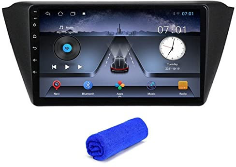 6 + 128G Autoradio Android 10 Adatto per Sko-da Fabia 3 2015-2019 Navigazione GPS Carplay Stereo Multimedia Lettore DVD Autoradio 2 Din (Colore : T2 4Core 1G 16G)
