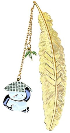 RDNKVB Metall-Lesezeichen mit Panda - Naturmotiv & Glückssymbol für Bücherfreunde