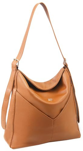 PS PETITE SIMONE Shopper Tasche Damen Hobo Bag Tote Bag große veganem Leder Crossbody Schultertaschen mit verstellbarem Riemen, Ledertasche Abby