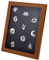 OLYCRAFT 20.5x25.5cm Anstecknadel-Vitrine Medaillen-Vitrine Holz-Bilderrahmen Schrank Vitrine Militärmedaillen-Vitrine Für Anstecknadeln Geschenkabzeichen Sammelanstecknadeln Und Medaillen - Goldrute