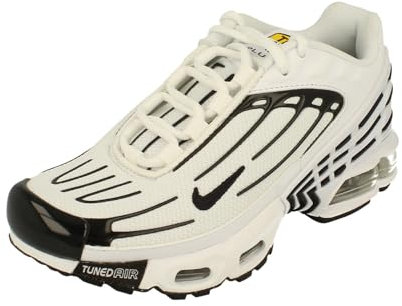 NIKE Air Max Plus 3 GS Trainers FN3845 Sneakers Shoes (UK 5 US 5.5Y EU 38, White Black Chile red 100)