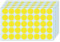 1000 Stück, 25mm - Klebepunkte Gelb, Gelbe Punkte Aufkleber Sticker, Runde Punktaufkleber Markierungspunkte