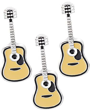 WESIEVYA 3stücke Vintage Gitarren Broschen Pin Punk Anstecker Für Kleidung Taschen Accessoires Modisch Kreativ Geschenk