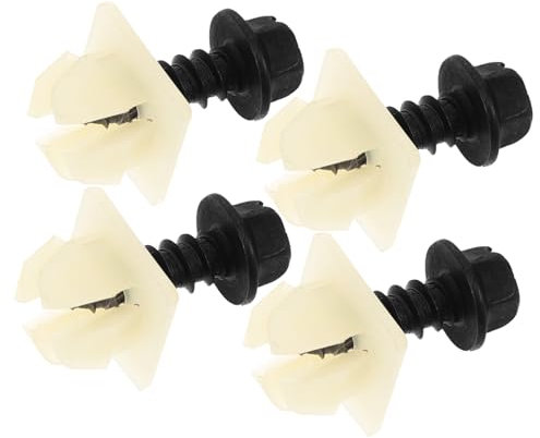 PAMINGONO 1 Satz Kfz-kennzeichenschrauben Kfz-kennzeichen-montagesatz Befestigungsschrauben Des Kennzeichenrahmens Lizenzclips Lizenzplatz-befestigungsclips Nummernschild-montagesatz Stahl