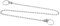Cadena De Bolas 380 mm. Cadena Para Tapon Lavabo, Cadena Tapon Fregadero,