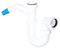 SPARES2GO 40mm Telescopic Sink Trap Kitchen Washing Machine Dishwasher 75mm Seal Water Discharge Kit
