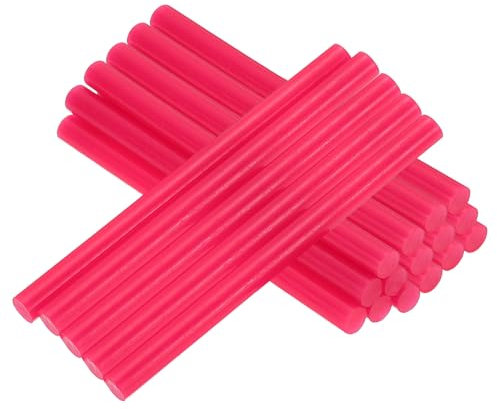 PATIKIL 4x0.27 Inch Hot Glue Sticks, 38 Pcs Hot Glue Gun Sticks Mini Hot Melt Adhesive Glue Stick for DIY Art Craft Repairs Festival Decoration, Rose Red