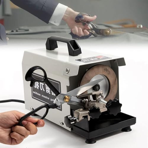 DPLWJPP Máquina Afiladora Cuchillos Multifuncional,Afilador Tijeras Profesional,Ancho Máximo Afilado 50 Mm,Velocidad Rueda 2800 RPM,para Afilar Tijeras Sastre,Tijeras Línea