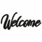 CREATCABIN Bienvenue Découpes Bois Panneaux Mots Décoratifs Script Vierge Lettre Bois Non Finie Découpe au Laser Décoratif pour Couronne Maison Café Boutique Appartement Ferme Porche Mur Fête 30x13cm