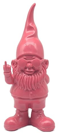 Lesser & Pavey Gnomes Home Decor Figurines & Ornaments For Home & Office | Decorative Home Accessories Statues For Indoor & Outdoor | Lovely Gifts for Women & Men Swearing Pink 20 Cm | Ideal for Home and Office Decor, Vibrant Styling, Decorative Shelf Accent, Freestanding Design, Charming Novelty Gift