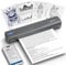 POLONO D810 Thermodrucker A4 Wireless für Reisen, Mobiler Drucker A4 Unterstützung für 8.5x11 US Brief, Tragbarer drucker Kompatibel mit iOS, Android, Laptop für Büro, Auto, Dunkelgrau