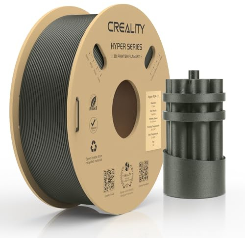Creality Hyper PLA-CF Filament 1,75 mm, Carbonfaser-High-Speed-PLA 50-300 mm/s 3D-Druckerfilament, Maßhaltigkeit +/-0,02 mm, (2,2 lbs) Passt für die meisten FDM-3D-Drucker 1 kg Blassgelb