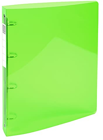 Exacompta semi-Rigid Ring Binder PP Iderama A4 4 Rings Anise Green