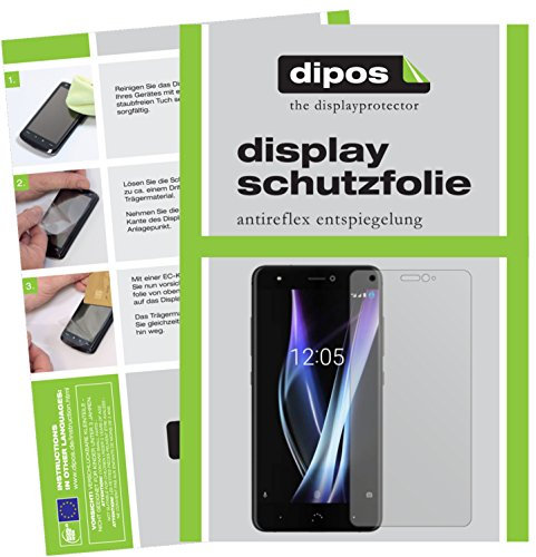 dipos I 2X Protector de Pantalla Mate Compatible con BQ Aquaris X Pro pelicula Protectora