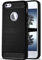 ONEFLOW® Schutzhülle im Edelstahl-Design passend für iPhone 5s / 5 / SE (2016) | Carbon + Gebürstete Aluminium Optik - aus TPU, Schwarz