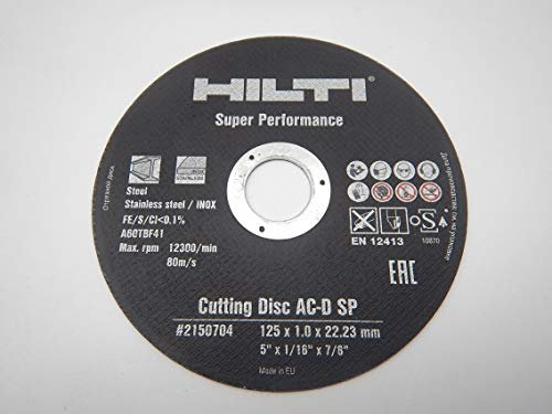 HILTI FLEXSCHEIBE TRENNSCHEIBE 125x1,0mm SP EDELSTAHL METALL (10)