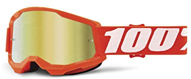 100% Unisex-Child Strata 2 Sunglasses, Orange, Kinder