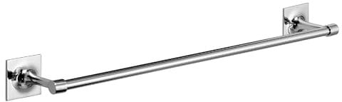 Gedy Wizard Asciugamani 45cm, Misure: 4,9X50X7,4 CM, Porta salviette in Ottone e Cromall, Finitura Cromo, Fissabile con Biadesivo 3m, Barre Accorciabili, Design R&S, 2 Anni di Garanzia, Unica