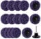 Wokape 15Pcs 2 Inch Purple Quick Change for Roloc Strip Disc Assortment Kit, 2 Quick Change Poly Strip Disc Rust Removal Wheel Rust Paint Remove Clean Angle Grinder Disc Wheel Grinding Wheel