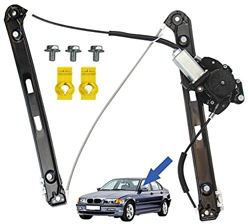 STARKIT PERFORMANCE Elevalunas compatible para BMW E46 (1998-2005) CON MOTOR | DELANTERO IZQUIERDO (conductor) 51338212097, 51337020659, 67628362063