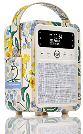 EB Portable DAB Radio Alarm Clock - VQ Monty DAB+, FM Digital Radios with Bluetooth - Rechargeable Radios with Bluetooth Speaker - Bedside Dual Alarm Dab Radio Mains Powered