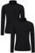 Mountain Warehouse Merino Mens Long Sleeved Thermal Baselayer Top - Lightweight, Breathable & Quick Wicking Jumper with Half Zip - for Winter, Walking & Hiking Black S