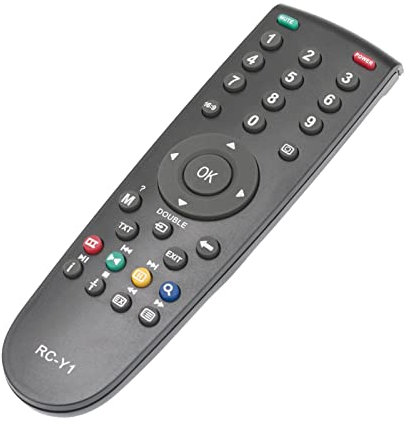 AULCMEET RC-Y1 Mando a Distancia de Repuesto Compatible con GRUNDIG 4K OLED Smart TV 2XLC3200BA 22VLE2000TC 32VLE4304BF 32GLX4000 32GLX4000 32XLC3200BA RC-GD1 RC-23