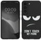 kwmobile Coque pour Smartphone Compatible avec Samsung Galaxy S22 - Housse de téléphone en Silicone Blanc-Noir