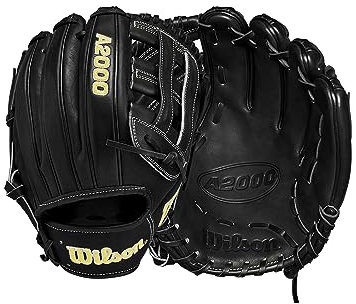 Wilson 2024 A2000 PP05 11.5 Infield Baseball Glove - Right Hand Throw, Black/Yellow