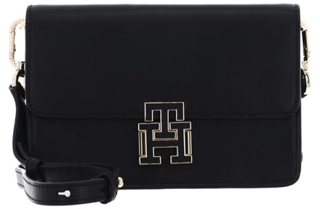 Tommy Hilfiger Pushlock Leather Umhängetasche Leder 25 cm