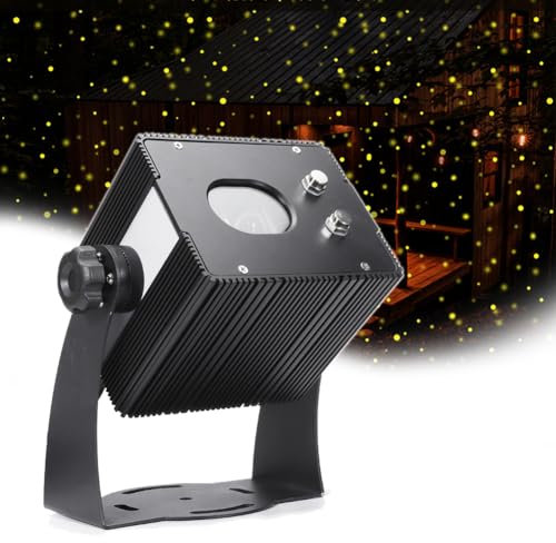 QUTBAG Proiettore Natalizio per Esterni, Lampada da Paesaggio a LED Mobile, velocità di Rotazione Regolabile, proiettore di Luce lucciola a respirazione dinamica per Decorazioni per Eventi di Feste