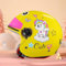 Vintage-Motorrad-Jethelm Für Jungen Und Mädchen, Niedlicher Kinderhelm Mit Visier, ECE/DOT-Zugelassener Elektroroller, Kinder-3/4-Motorradhelm Für Vespa-Roller, ATV, Moped Q,49-55CM