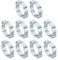PATIKIL 30 Pièces 23-27mm Collier de Serrage Double Oreille O Clips, Acier Inoxydable Anneaux à Sertir en Acier Galvanisé Connexions de Tuyaux Piscine Jardin Tube Eau Gaz, Ton Argenté
