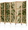 murando - Paravent Innen Raumteiler Holz Botanik Abstrakt 225x172 cm 5-teilig Japanische Trennwand Raumtrenner Room Divider Mobiler Sichtschutz Spanische Wand Raum Abtrennung Natur b-A-10438-bh-b