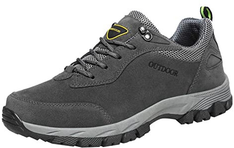 Trekking- & Wanderschuhe Für Herren, Abriebfest 43 Unisex Trekkingschuhe Barfußschuhe Wasserdicht Leicht Rutschfeste Bergschuhe Outdoorschuhe Laufschuhe Schwarze Atmungsaktive Dämpfung Sportschuhe
