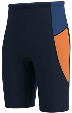 Dickly Herren Neopren-Shorts, 3 mm Neopren-Shorts, Badehose Leggings Badehose für Schnorcheln Surfen Wassersport, Schwarz XXL