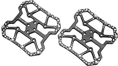Drfeify Fahrradpedal-Plattform-AdapterFahrrad-klick-Plattform-AdapterPedal-Plattform-Adapter für SPD, Aluminiumlegierungspedal für SPDPedale (Black)