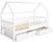Ehrenkind® Hausbett Lille | Kinderbett mit abnehmbaren Rausfallschutz aus Massivholz FSC® zertifziert inkl. Schubladen | Hausbett 80x160 | Kinderbett 80x160 Weiß