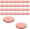 mikken Lot de 30 couvercles TO 82/8,5 cm pour bocaux de conservation Twist-Off Couvercle de rechange pour bocaux à confiture Rouge/blanc à carreaux