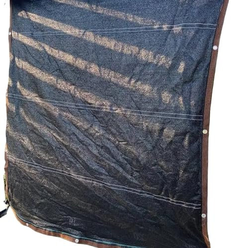 YGLONG Sonnensegel 12-poliges schwarzes Gartennetz, Sonnenschutznetze for den Außenbereich, for Zuhause, Auto, Schuppen, Markise, Anti-UV, Pergola, Sonnendach, Balkon, Terrasse, Sonnenschutz(2x4m)