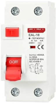 IONQXIDLD EAL-18 2P 32A 300mA Type A électromagnétique disjoncteur à Courant résiduel disjoncteur différentiel Interrupteur de sécurité(32A)